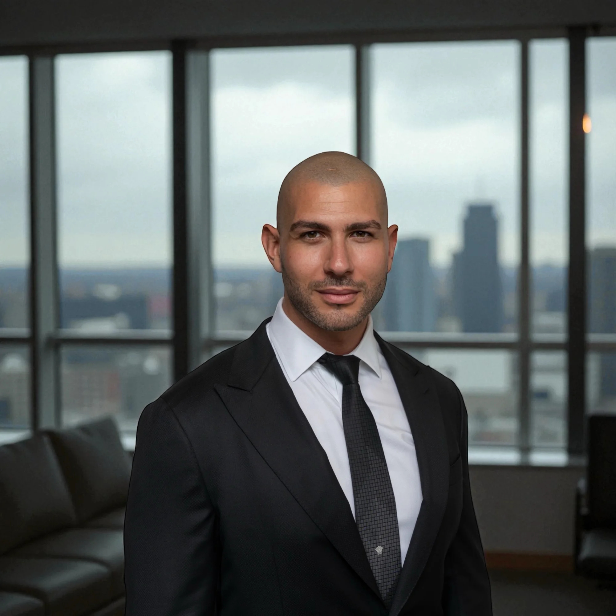 Nathan Levinson, Founder of Royal York Property Management and the Nathan Levinson Foundation, in his Toronto office